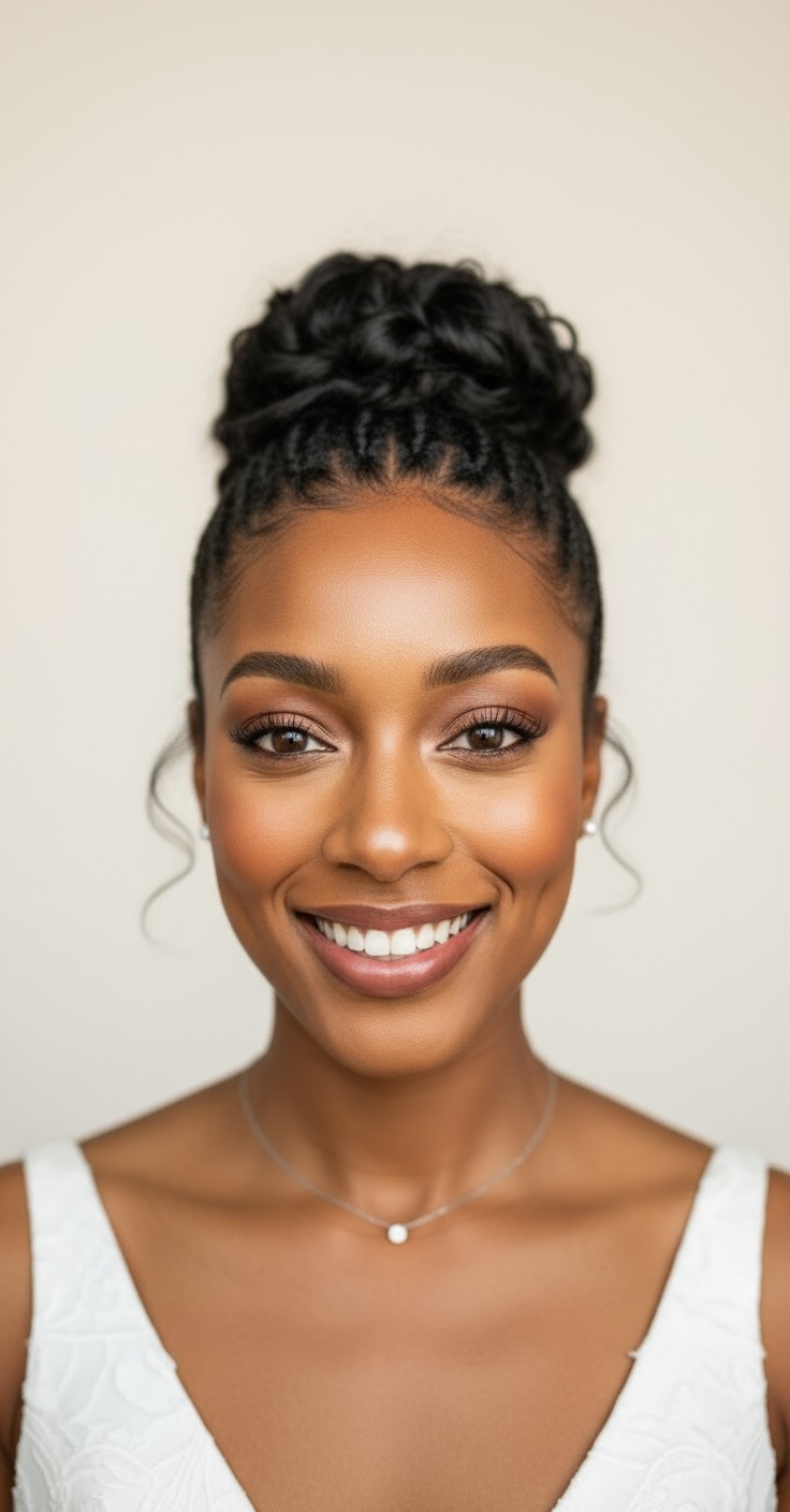 After Messy Updo For Wedding